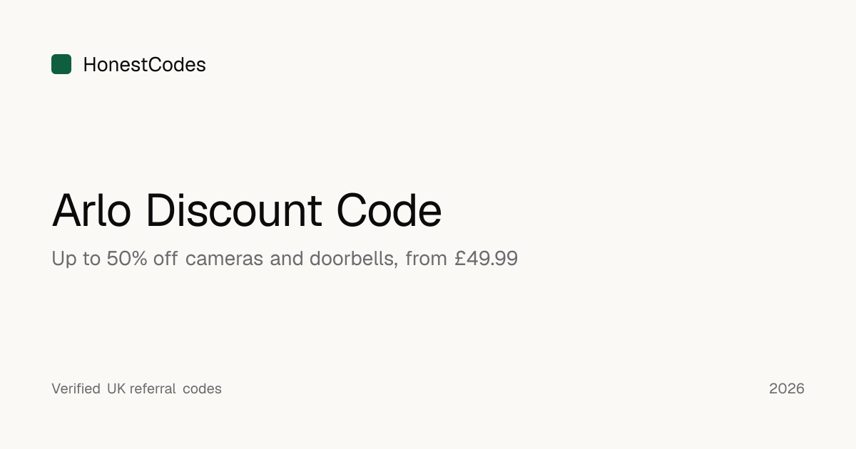 Arlo Discount Code: Up to 50% Off Cameras (Verified Oct 2026)