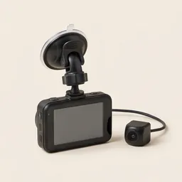 A front and rear dash cam