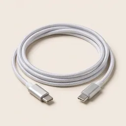 A braided USB-C cable