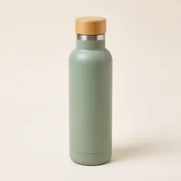 A sage insulated steel water bottle